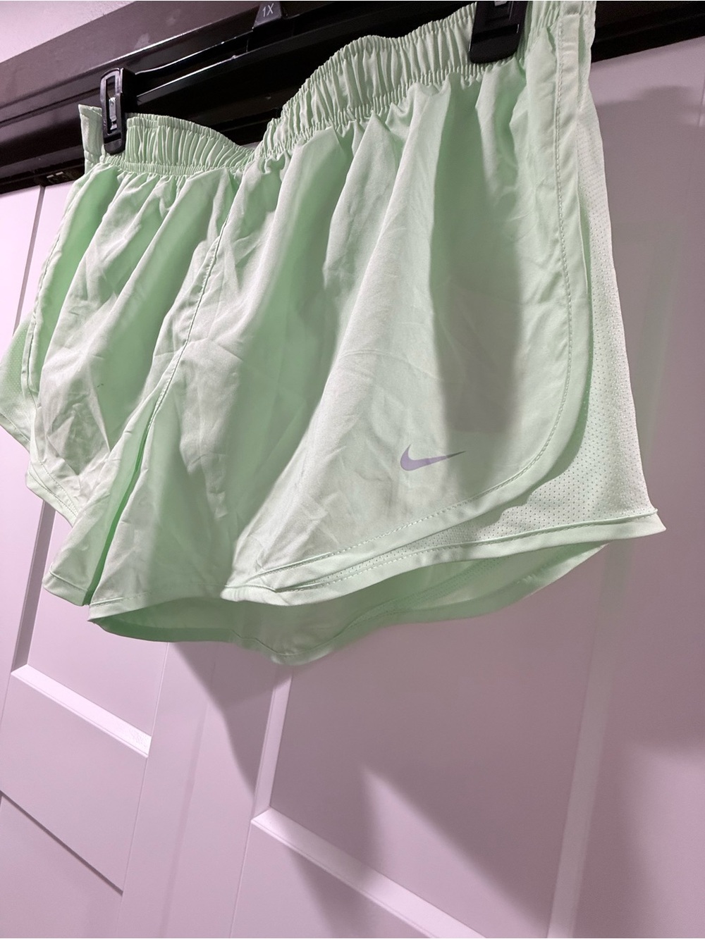 Nike Women's Mint Green Athletic Running Shorts